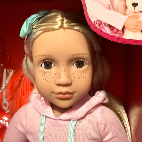 Our Generation Hattie & Bella 18" Doll & Pet Puppy Set NEW - Picture 7 of 7